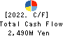 YAMANAKA CO.,LTD. Cash Flow Statement 2022年3月期