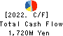 KONAKA CO.,LTD. Cash Flow Statement 2022年9月期