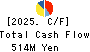 CVS Bay Area Inc. Cash Flow Statement 2025年2月期