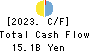 Nippon Light Metal Holdings Company,Ltd. Cash Flow Statement 2023年Mar期 Nippon Light Metal Holdings Company,Ltd. Cash Flow Statement 2023年3月期
