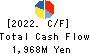 TYK CORPORATION Cash Flow Statement 2022年Mar期 TYK CORPORATION Cash Flow Statement 2022年3月期