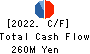 ALMADO, INC. Cash Flow Statement 2022年Mar期 ALMADO, INC. Cash Flow Statement 2022年3月期
