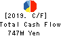 YAIZU SUISANKAGAKU INDUSTRY CO.,LTD. Cash Flow Statement 2019年3月期