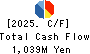 Superbag Company,Limited Cash Flow Statement 2025年3月期